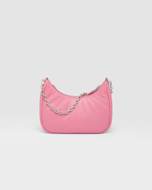 Padded nappa-leather Prada Re-Edition shoulder bag - Geranium Pink