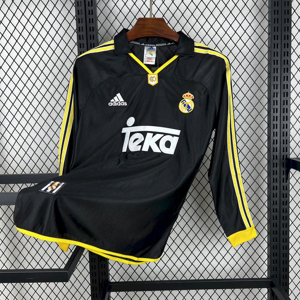 1998/1999 Retro Long Sleeve Real Madrid Away Football Shirt 1:1 Thai Quality
