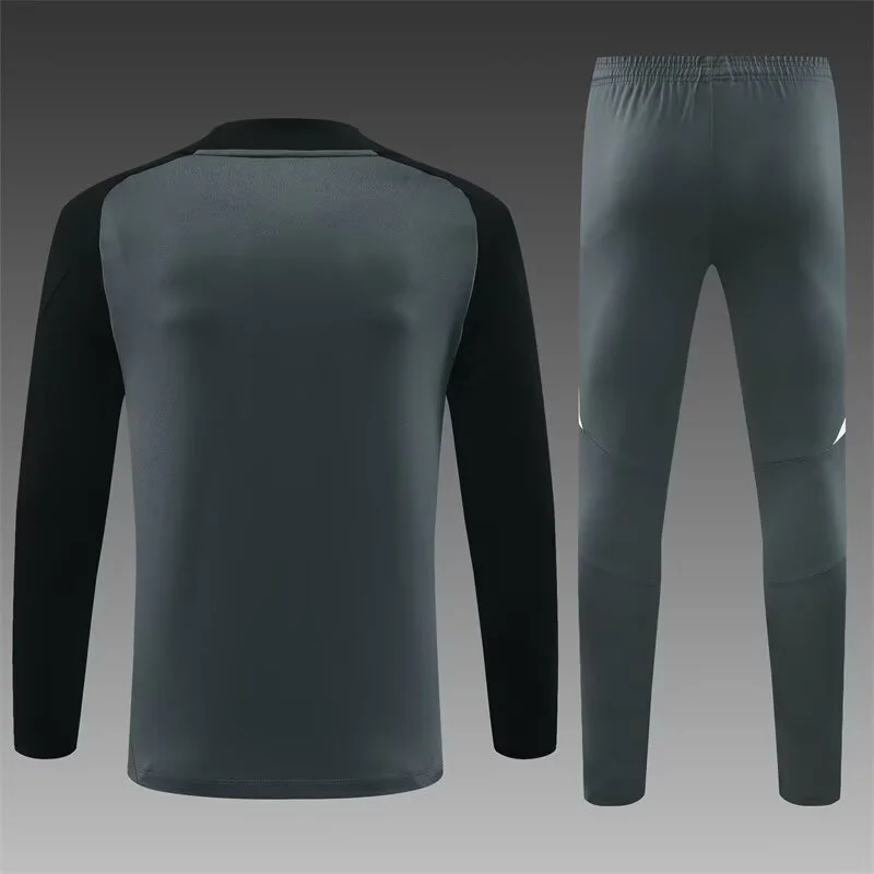 2024/2025 Manchester United Half-Pull Training Wear Dark Gray Football Shirt