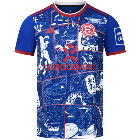 2025/2026 Fortuna Dusseldorf Sondertrikot Japan - Daruma blau Football Shirt