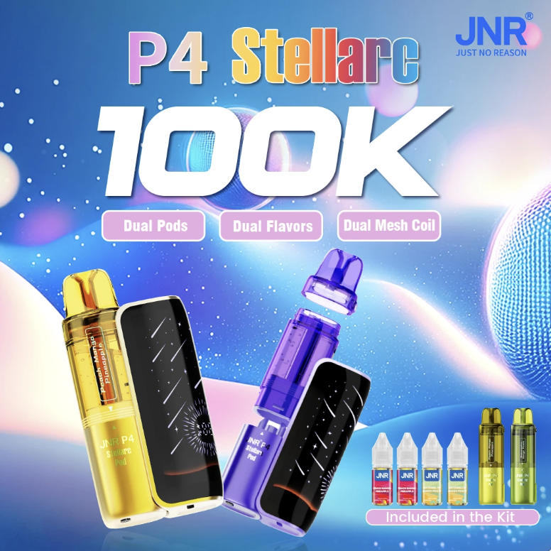 JNR Vape P4 Stellarc 100K Puffs Kit - Refillable & Replaceable Pod Vape - Vap Show