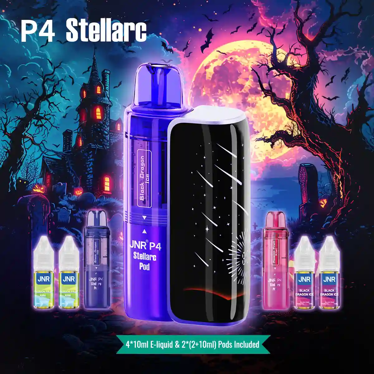 JNR Vape P4 Stellarc 100K Puffs Kit - Refillable & Replaceable Pod Vape - Vap Show
