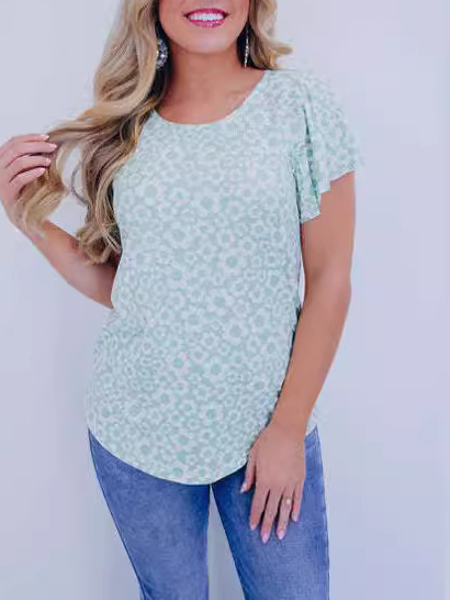 Chrysanthemum Printed Loose Top