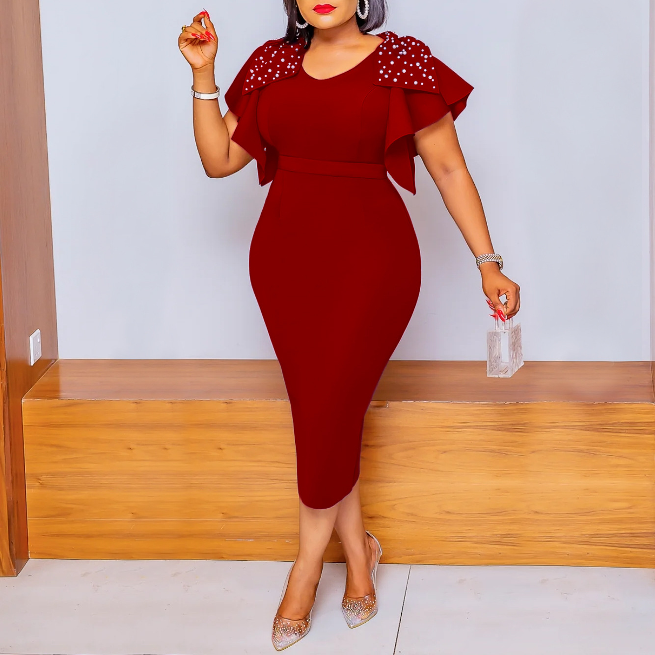 Fashion Ruffles Dress Dress