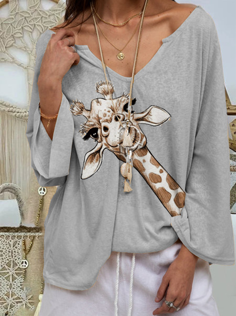 Fashion Print T-shirt Top