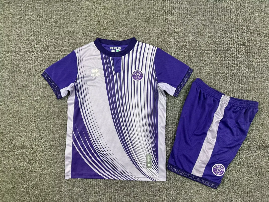 2025/2026 Sheffield United Third AwayFootball Shirt Kids Size 1:1 Thai Quality