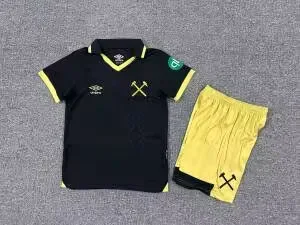 2025/2026 West Ham United Third AwayFootball Shirt Kids Size 1:1 Thai Quality