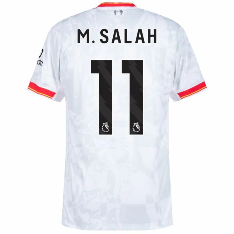 Liverpool Mohamed Salah 11 Away 2024/25 Patches UCL UEFA Foundation (Official Printing)
