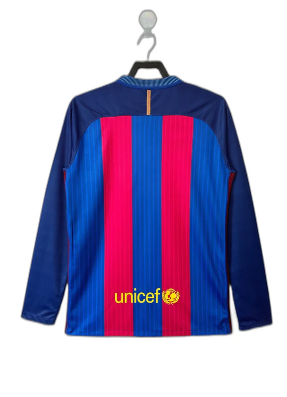 Barcelona 16/17 I Home Jersey - Long Sleeve Retro Version