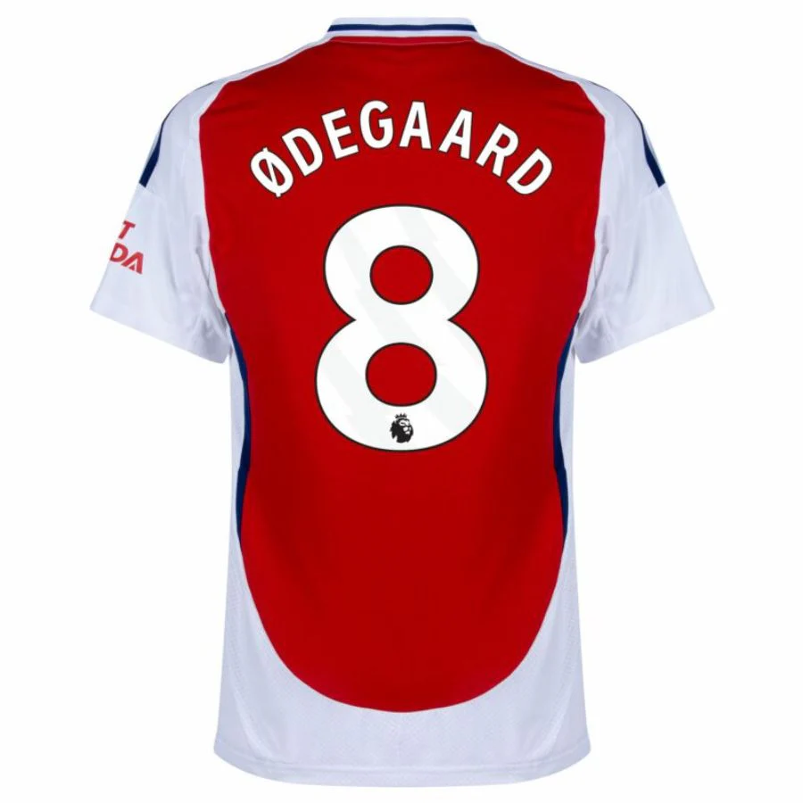 Arsenal Ødegaard 8 Home Fan Jersey 2024/25 Patches UCL UEFA Foundation (Official Printing)