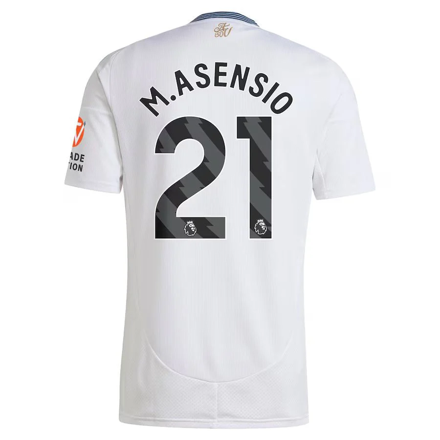 Aston Villa Marco Asensio 21 Away Fan Jersey 2024/25 Patches UCL UEFA Foundation (Official Printing)