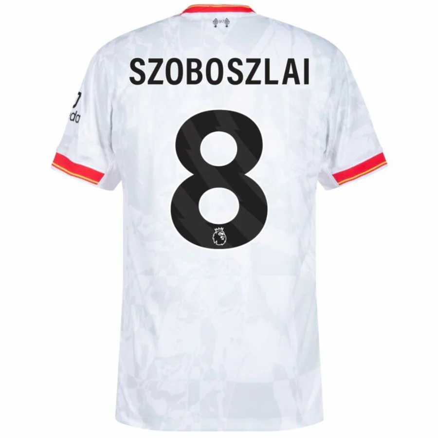 Liverpool Szoboszlai 8  Away 2024/25 Patches UCL UEFA Foundation (Official Printing)