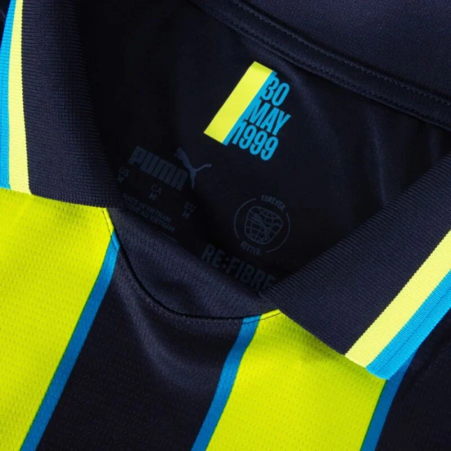 Manchester City De Bruyne 17 Away 2024/25 Patches UCL UEFA Foundation (Official Printing)