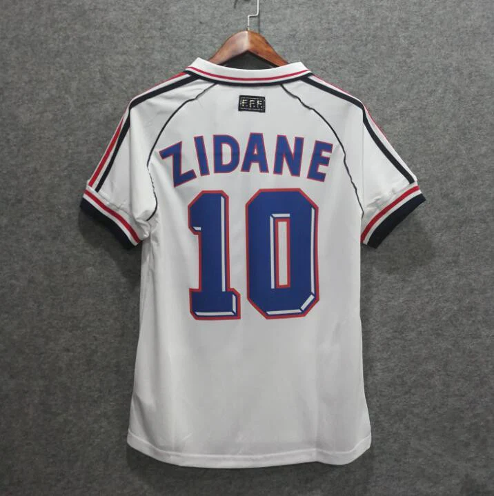 France 1998 World Cup Zidane #10 Away