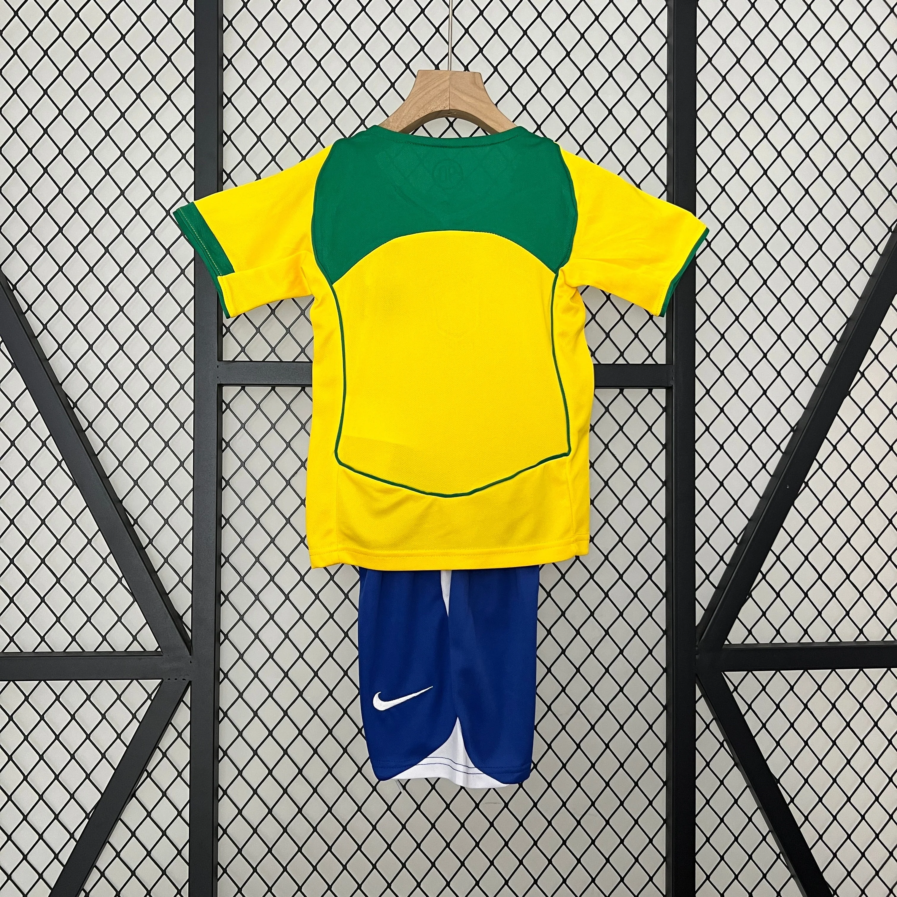 Brazil Away Retro Kids Kit 2004