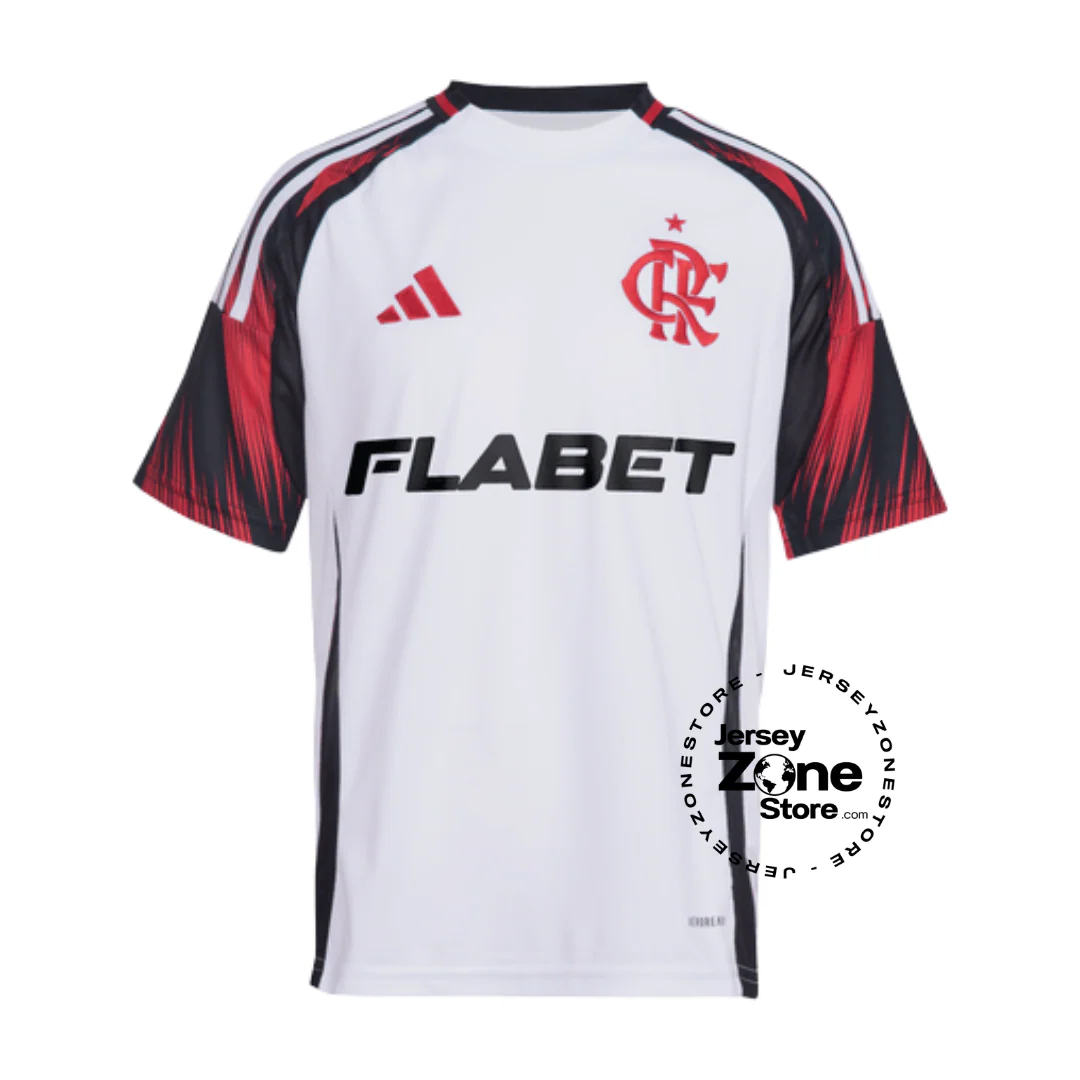 Flamengo 2025/26 Away - Gerson  #8 - Fan version All Sponsor