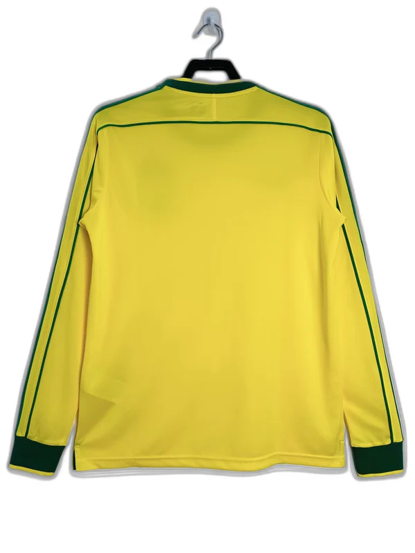 Brazil 1998 I Home Jersey - Long Sleeve Retro Version