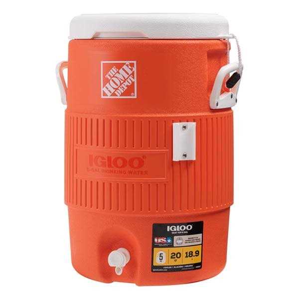 Igloo 5-Gallon Orange Beverage Cooler