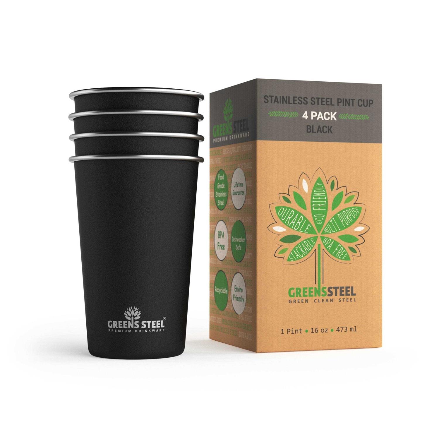 Greens Steel Stainless Steel Cups Tumbler