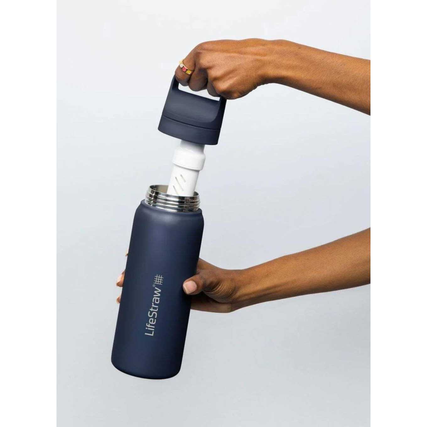 LifeStraw Go Series Stainless Steel Water Bottle with Filter