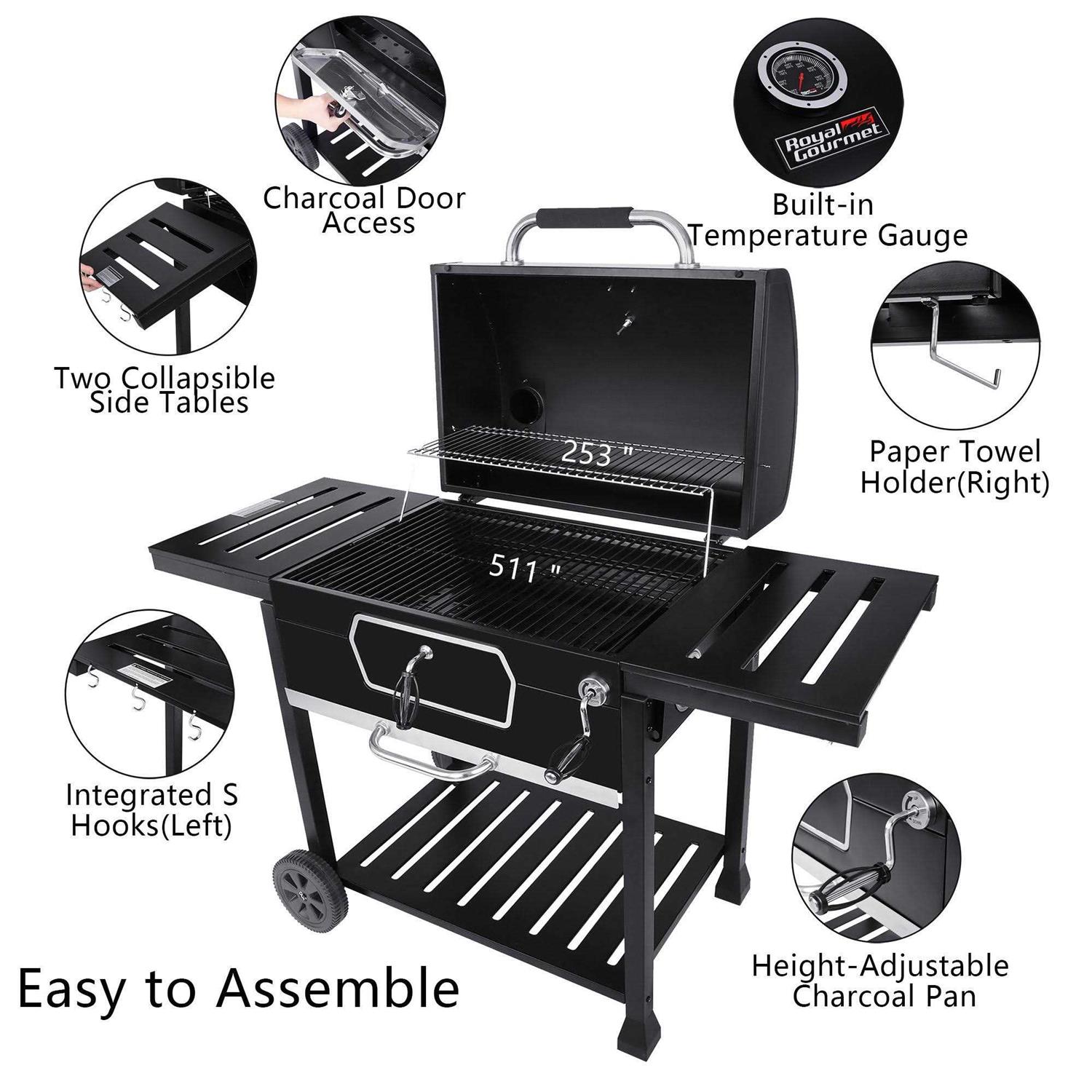 Royal Gourmet 30 CD2030AN Deluxe Charcoal Grill
