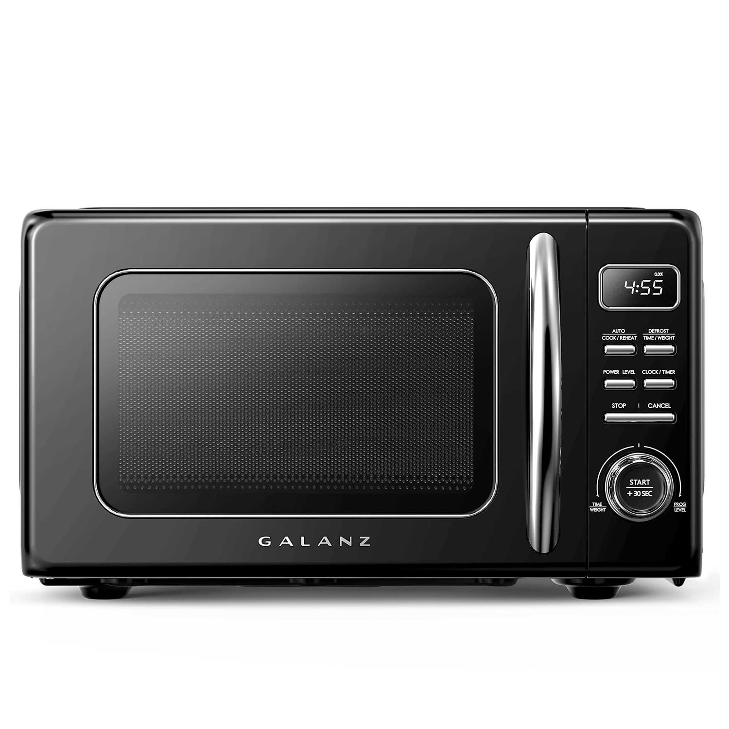 Galanz Retro Countertop Microwave Oven with Auto Cook & Reheat