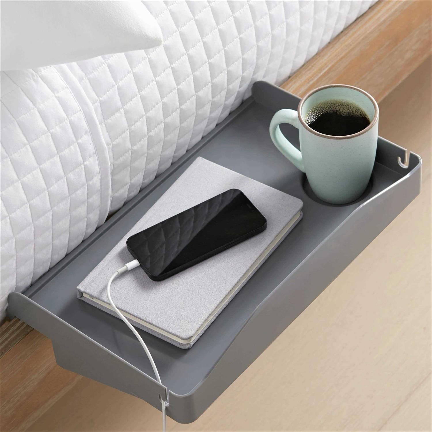 Modern Innovations Bedside Shelf for Bed College Dorm Room Bunk Bed Shelf for Top Bunk