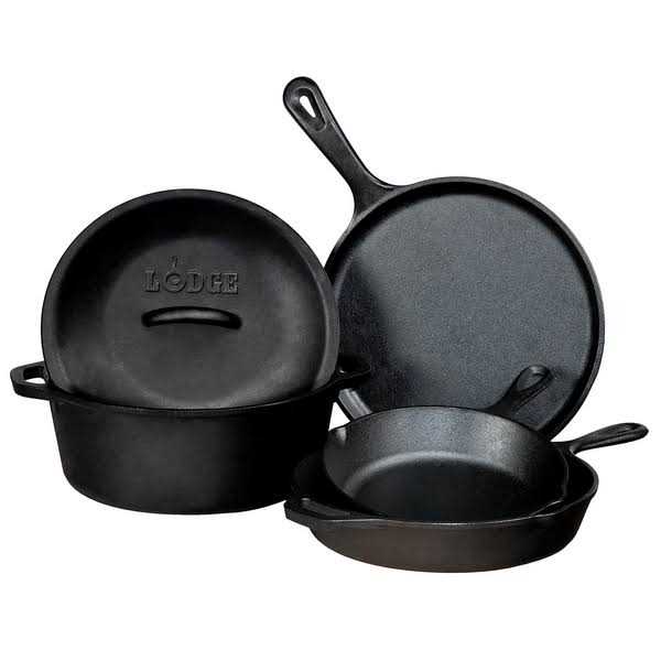 Lodge 5 Piece Cast Iron Set