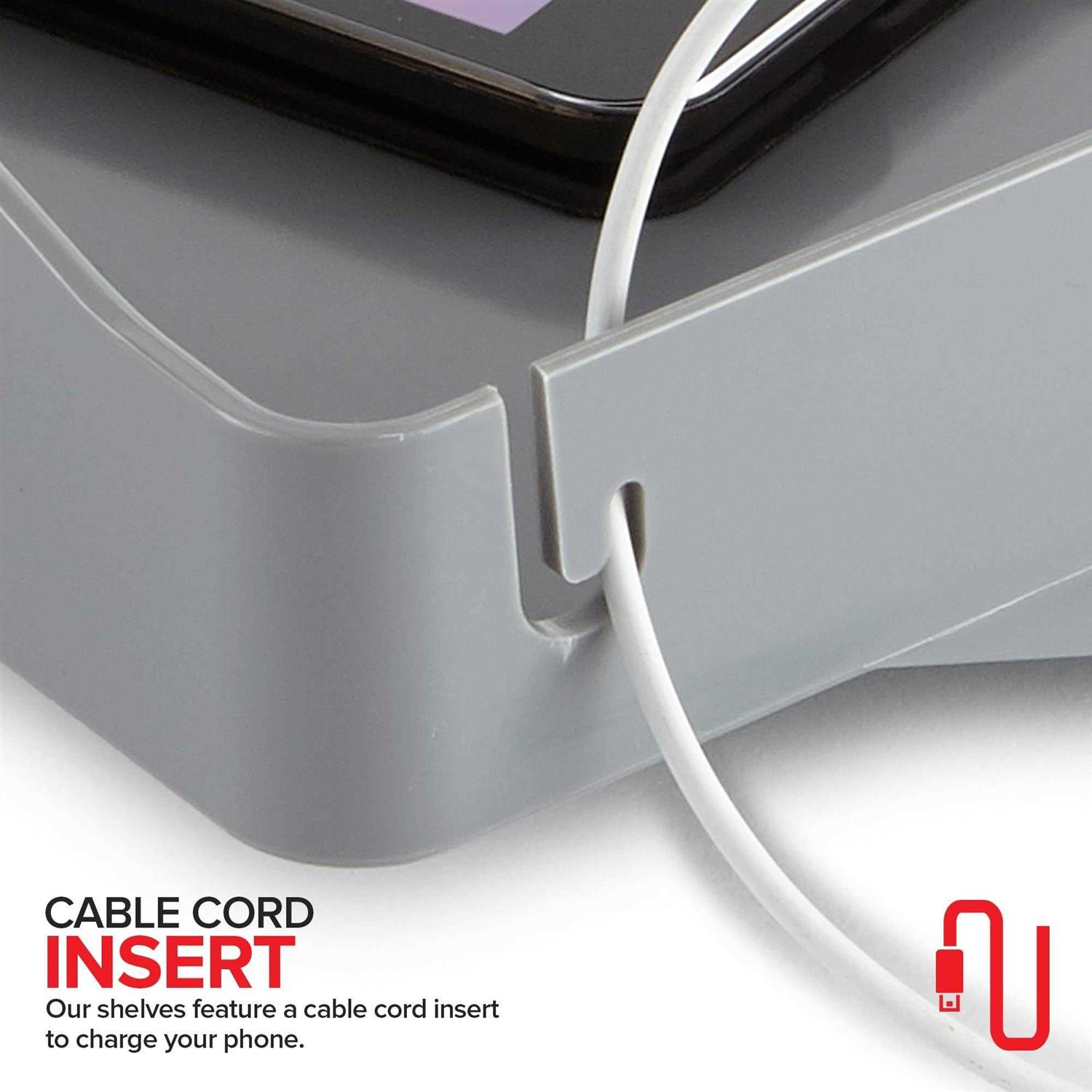 Modern Innovations Bedside Shelf for Bed College Dorm Room Bunk Bed Shelf for Top Bunk