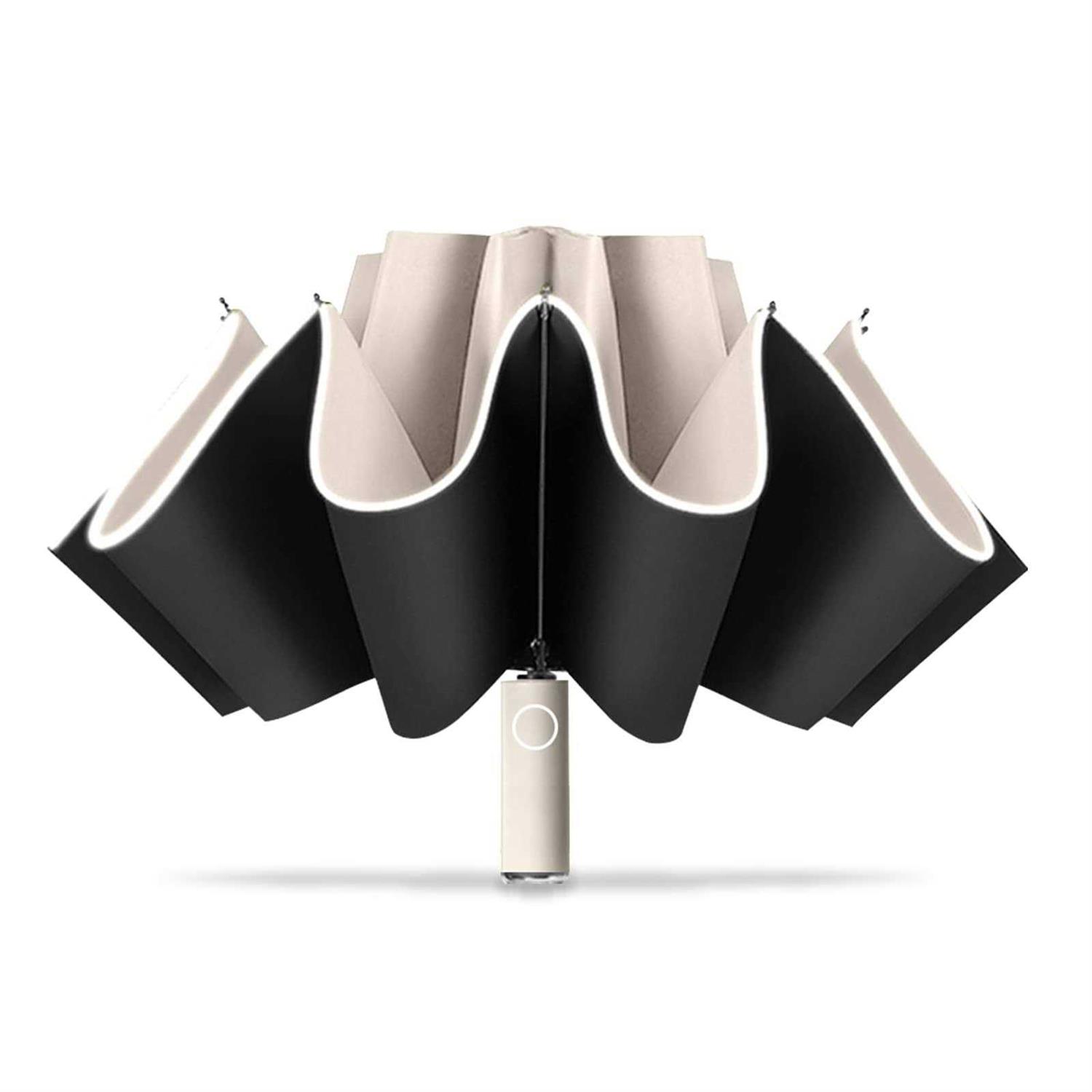 Cloudia Windproof Umbrella Travel Umbrella Easy Compact Folding Reverse Umbrella