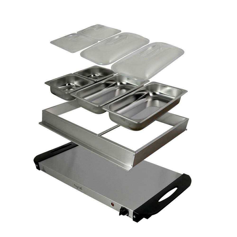 MegaChef Buffet Server & Food Warmer With 4 Sectional Trays