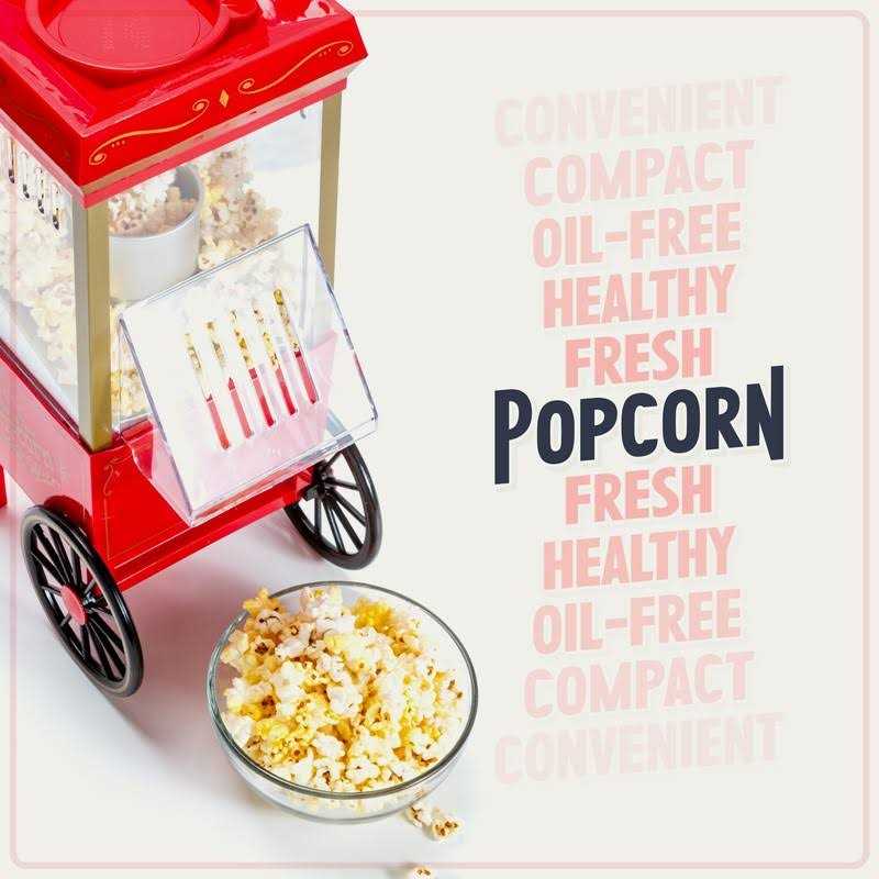 Nostalgia 12 Cup Hot Air Popcorn Maker