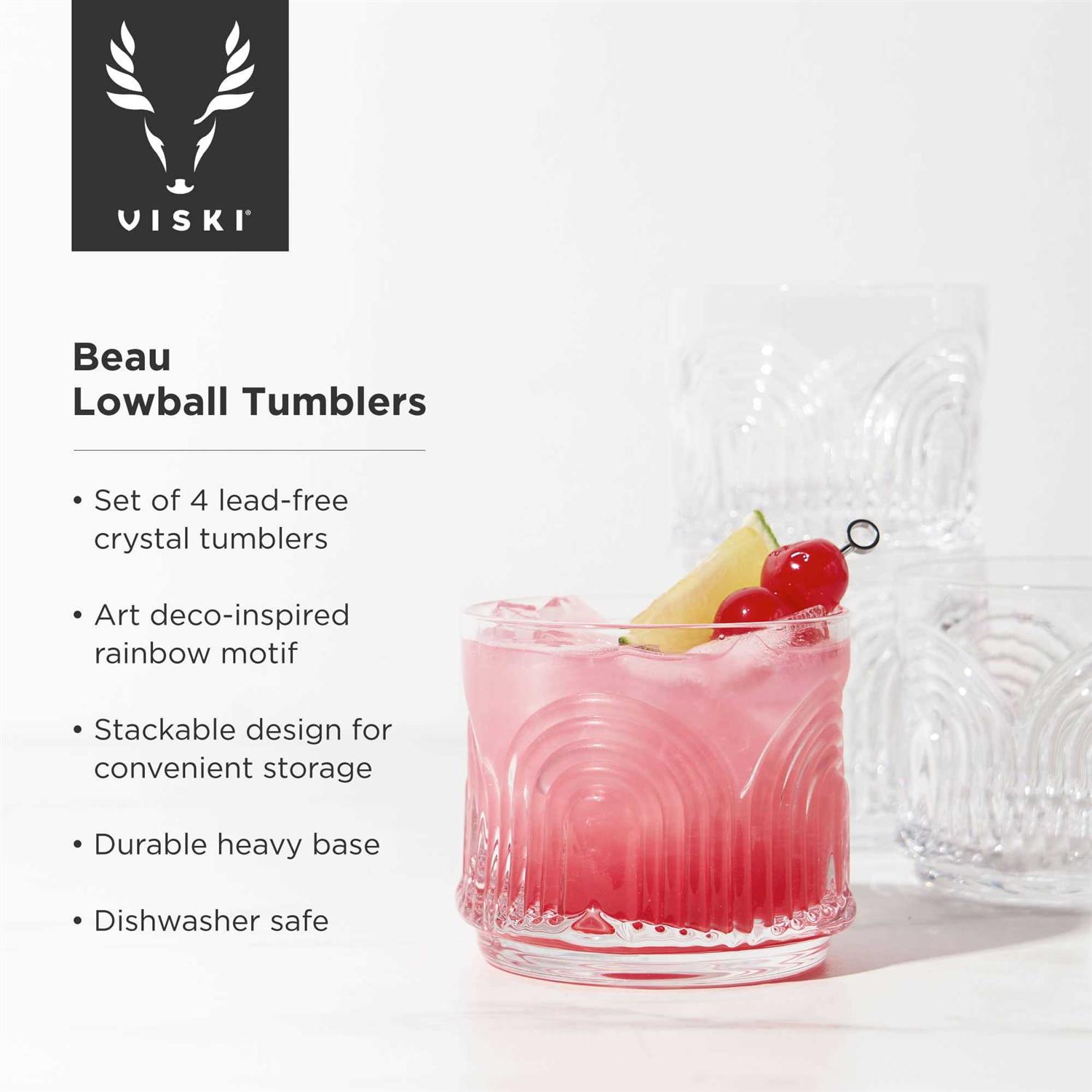 Beau Lowball Tumblers Set of 4 by Viski