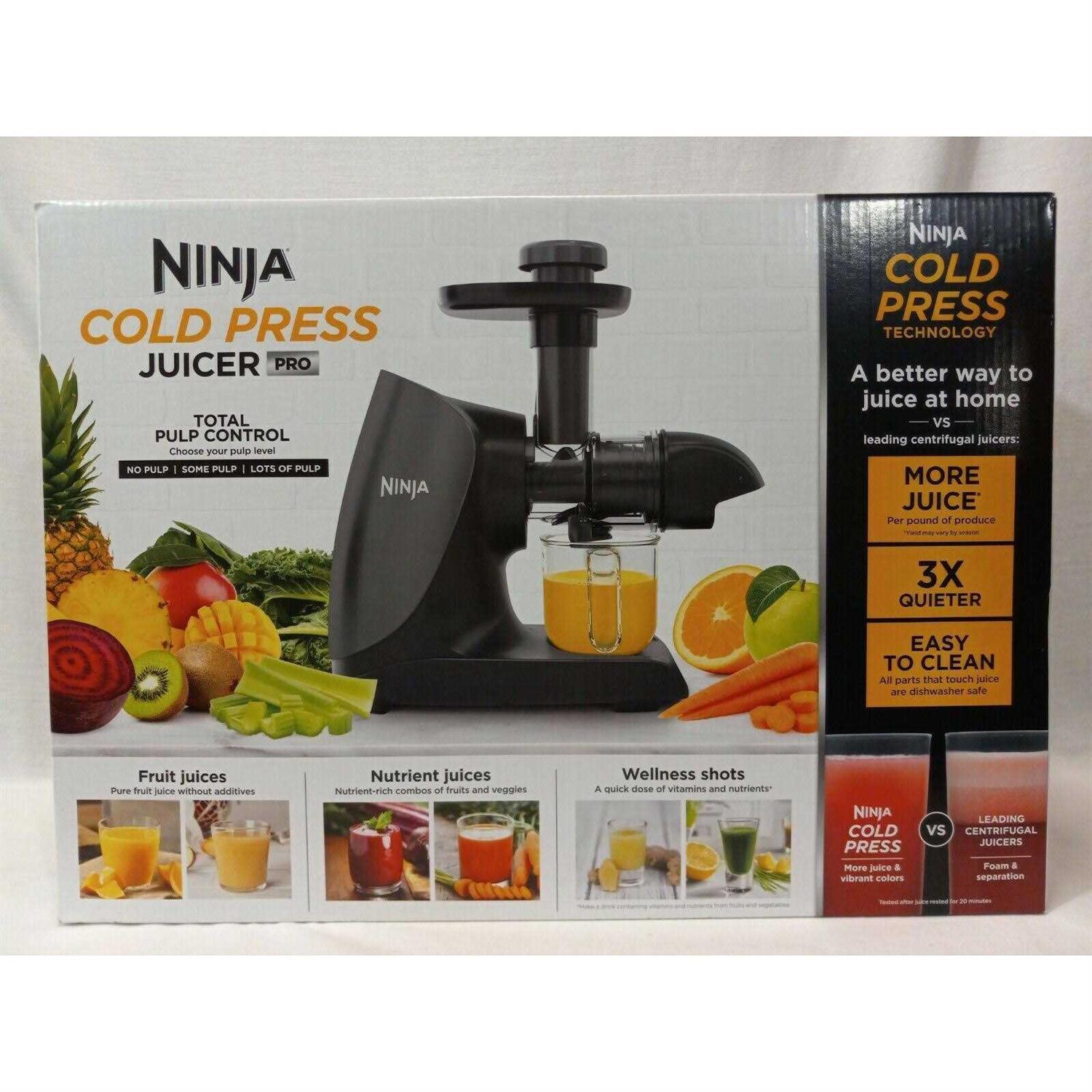 Ninja Cold Press Juicer Pro Powerful Slow Juicer with Total Pulp Control