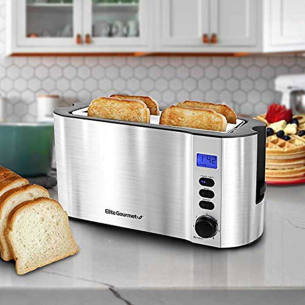 Elite Gourmet 4-Slice Long Slot Toaster