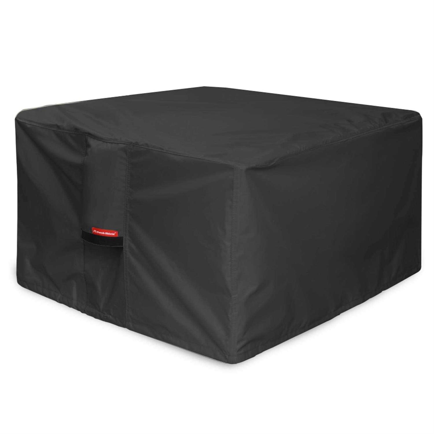 Porch Shield Fire Pit Cover Waterproof 600d Heavy Duty Square Patio Fire Pit Table Cover