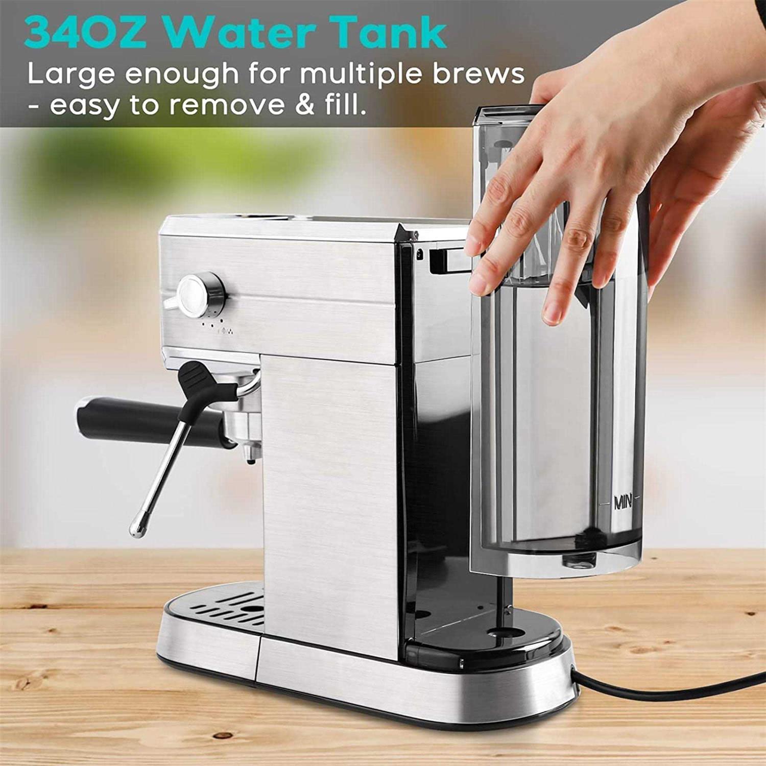 Casabrews CM5418 Compact 20-Bar Espresso Machine with Stainless Steel Milk Frother