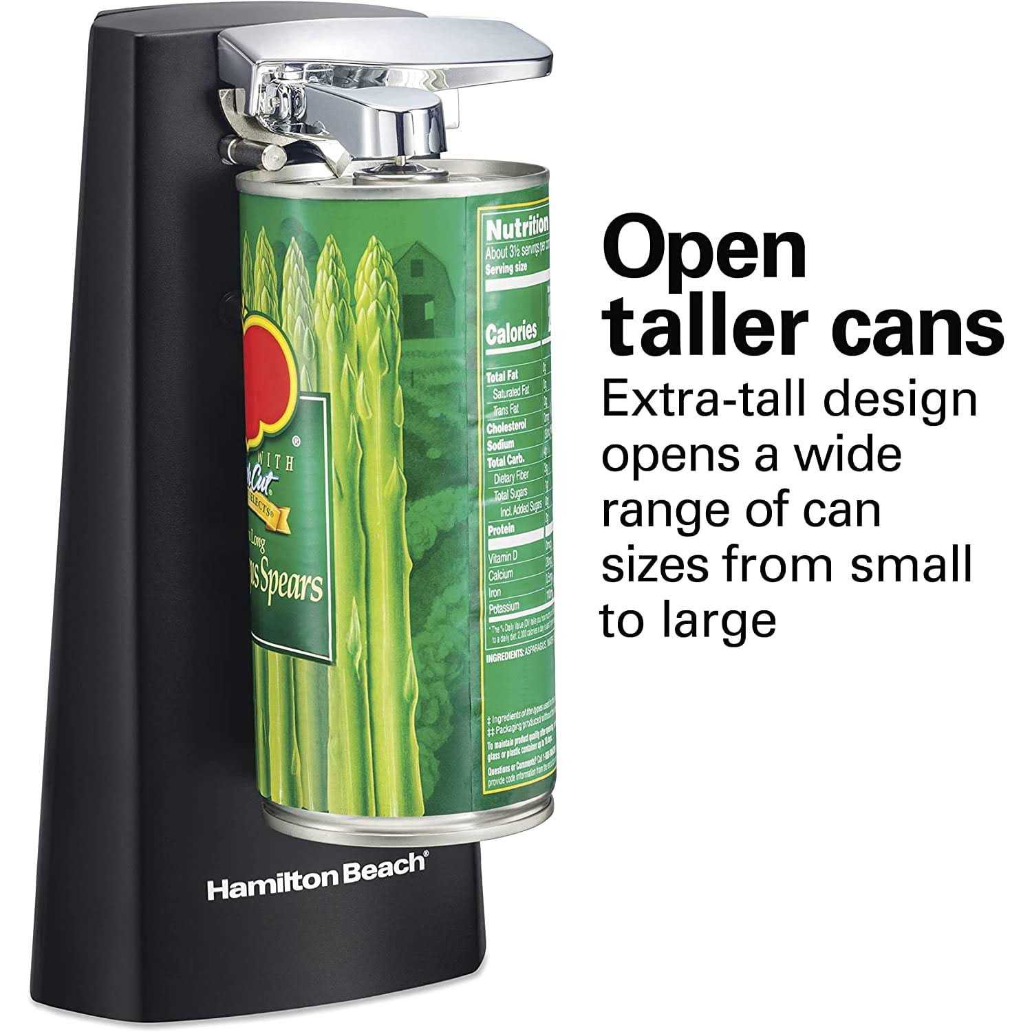 Hamilton Beach Black Electric Can Opener