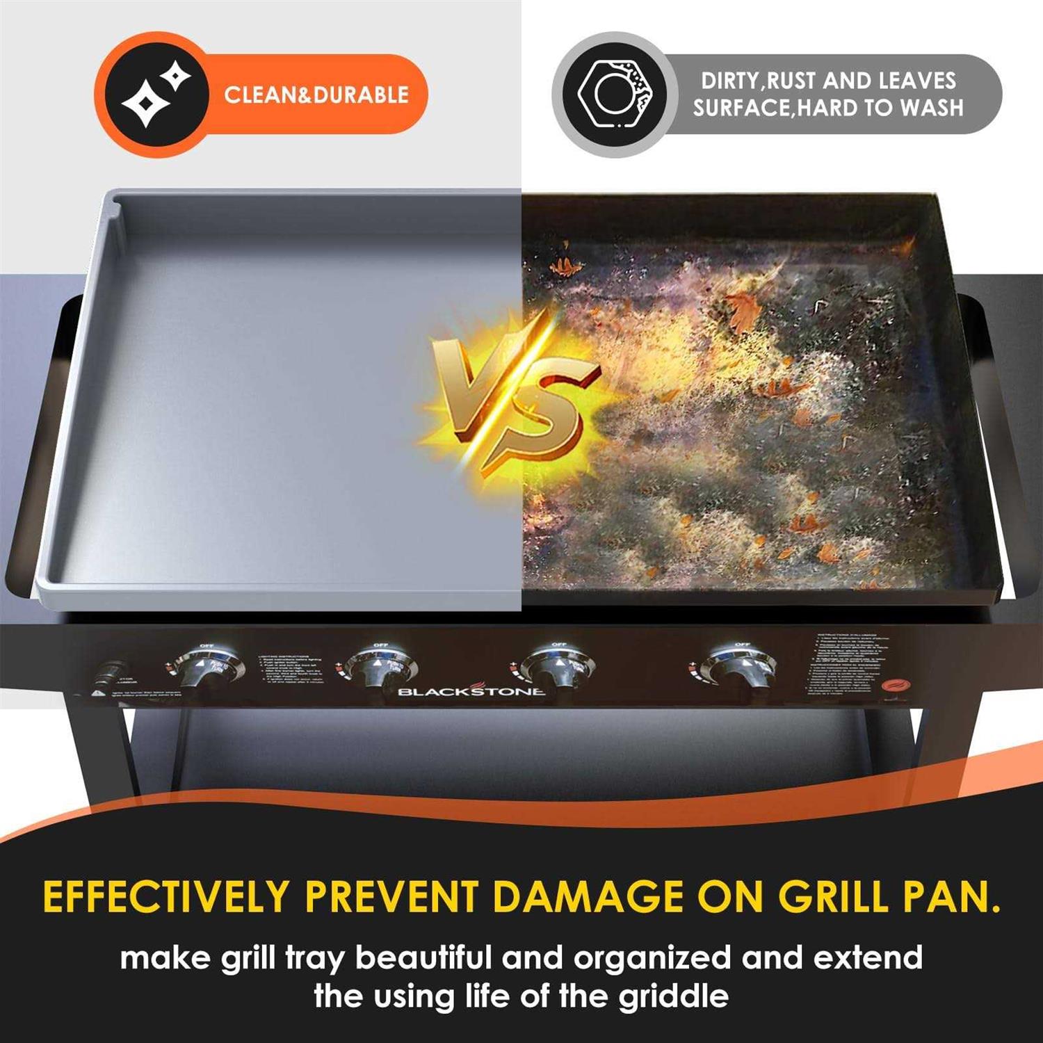 Upgraded Silicone Griddle Cover Mat Full-edge for Grill 36 Blackstone