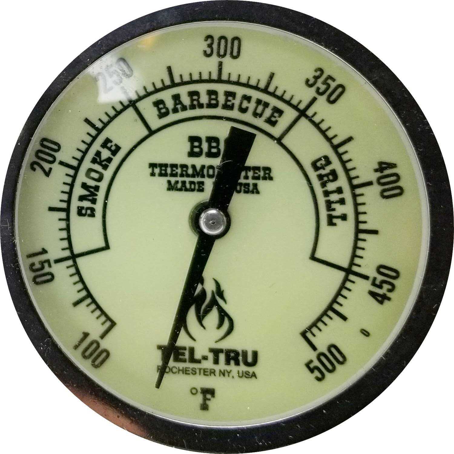 Tel-Tru BQ300 Barbecue Thermometer 3 inch dial