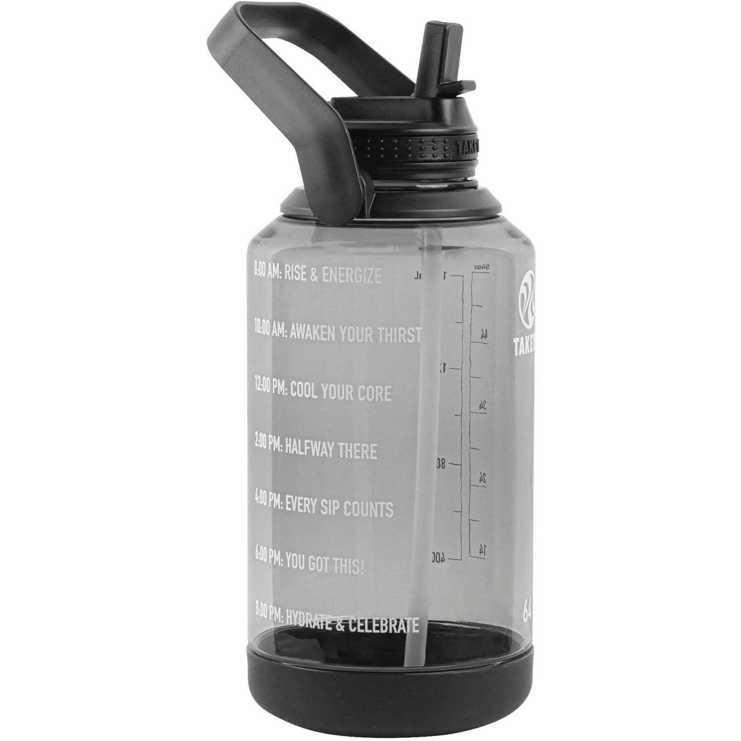Takeya Motivational Tritan Straw Water Bottle