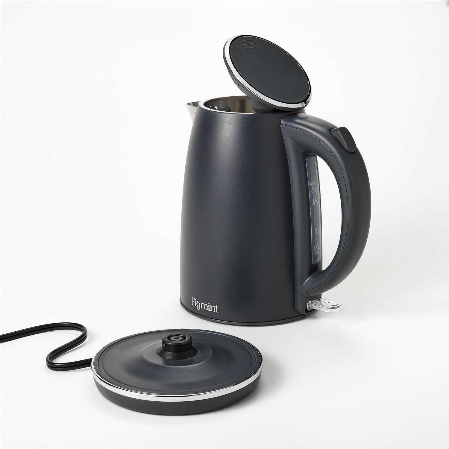 Figmint 1.7 L Electric Kettle with Thin Chrome Trim Band