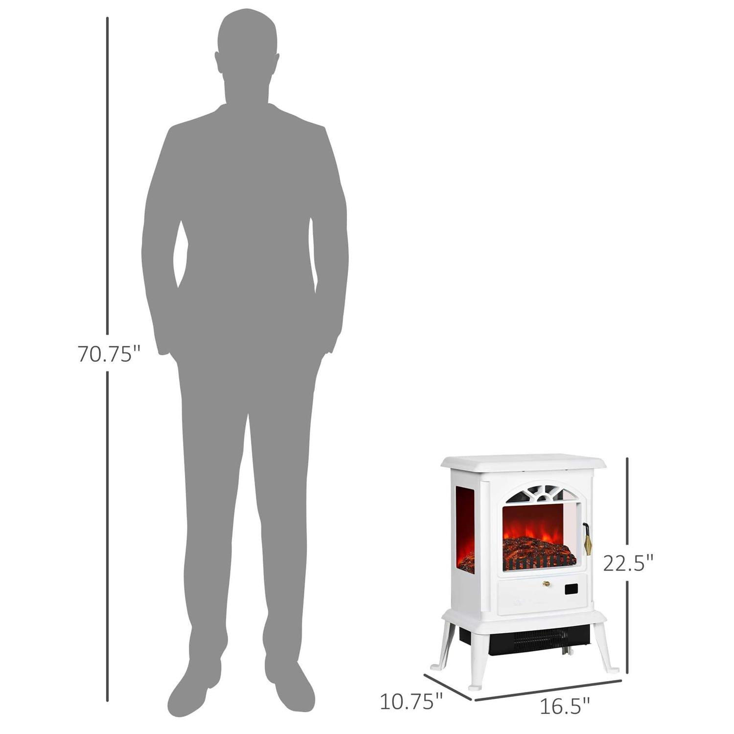 HOMCOM Electric Infrared Fireplace Stove