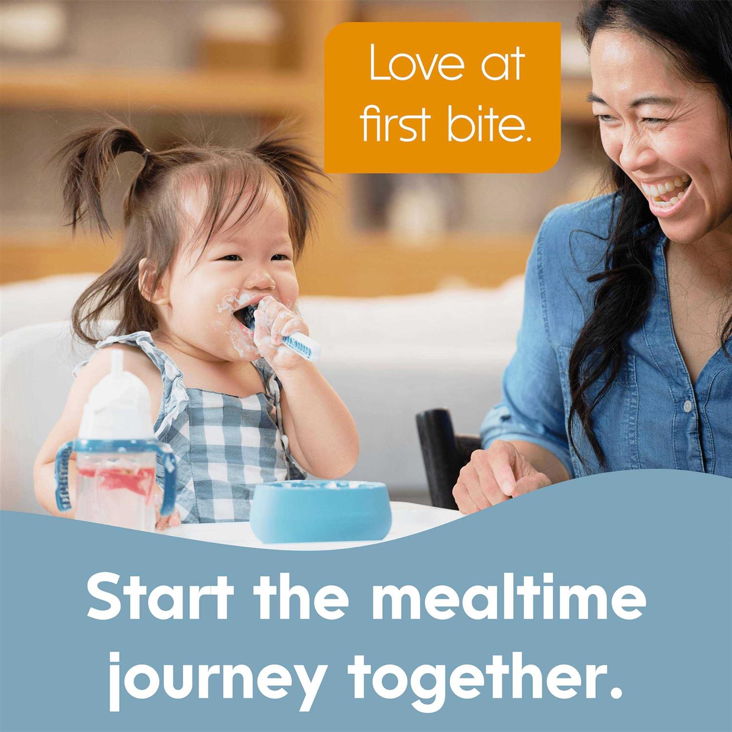 Numnum Pre-Spoon GOOtensils Baby Spoon Set BPA Free Silicone Self Feeding