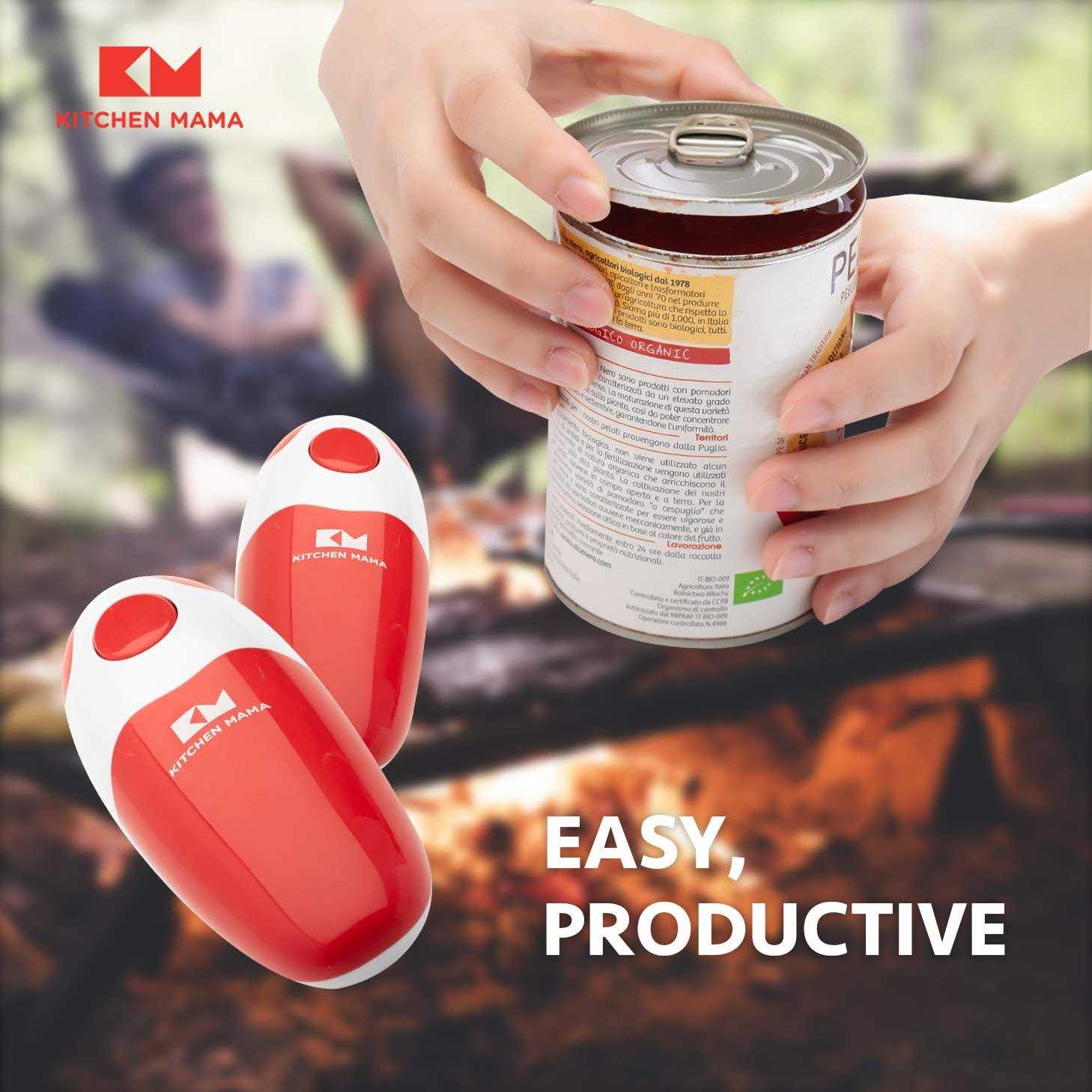 Kitchen Mama Electric Can Opener Open Your Cans with A Simple Push of Button