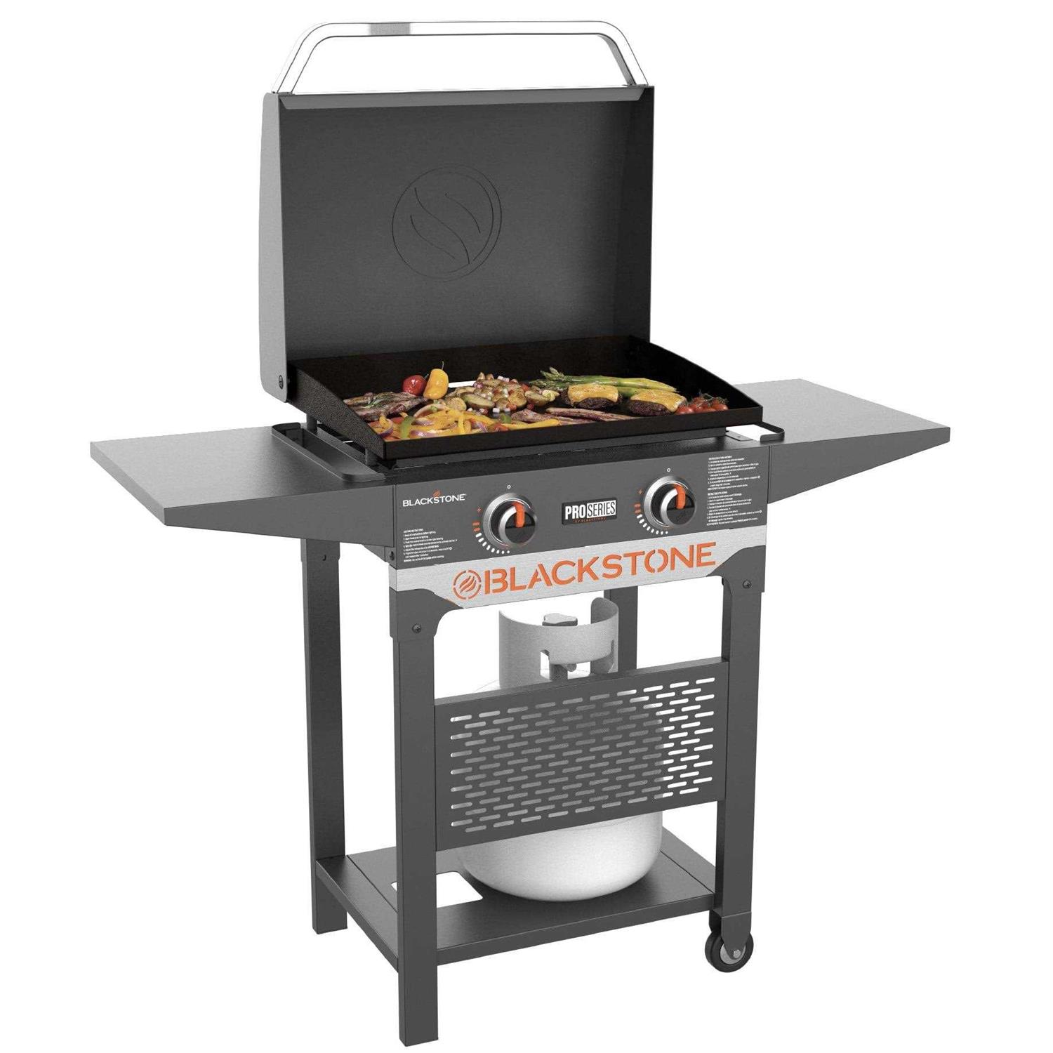 Blackstone Pro Series 2 Burner 22 Propane Pedestal Griddle with Hood