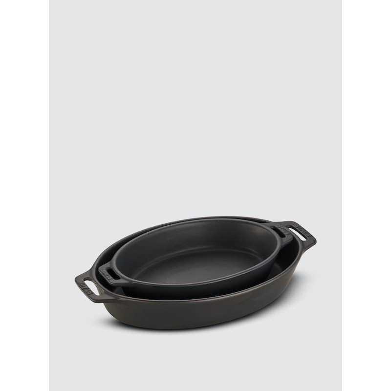 Staub 2-Piece Ceramic Oval Baking Dish Set