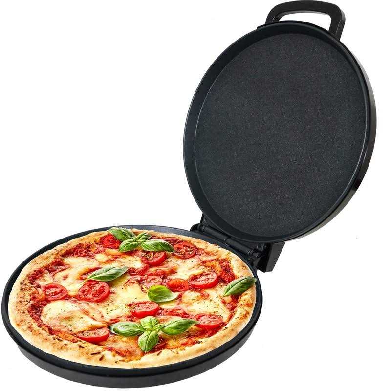 Courant Pizza Maker 12 Inch Pizzas Machine Newly improved Cool-touch Handle Non-stick plates Pizza Oven & Calzone Maker