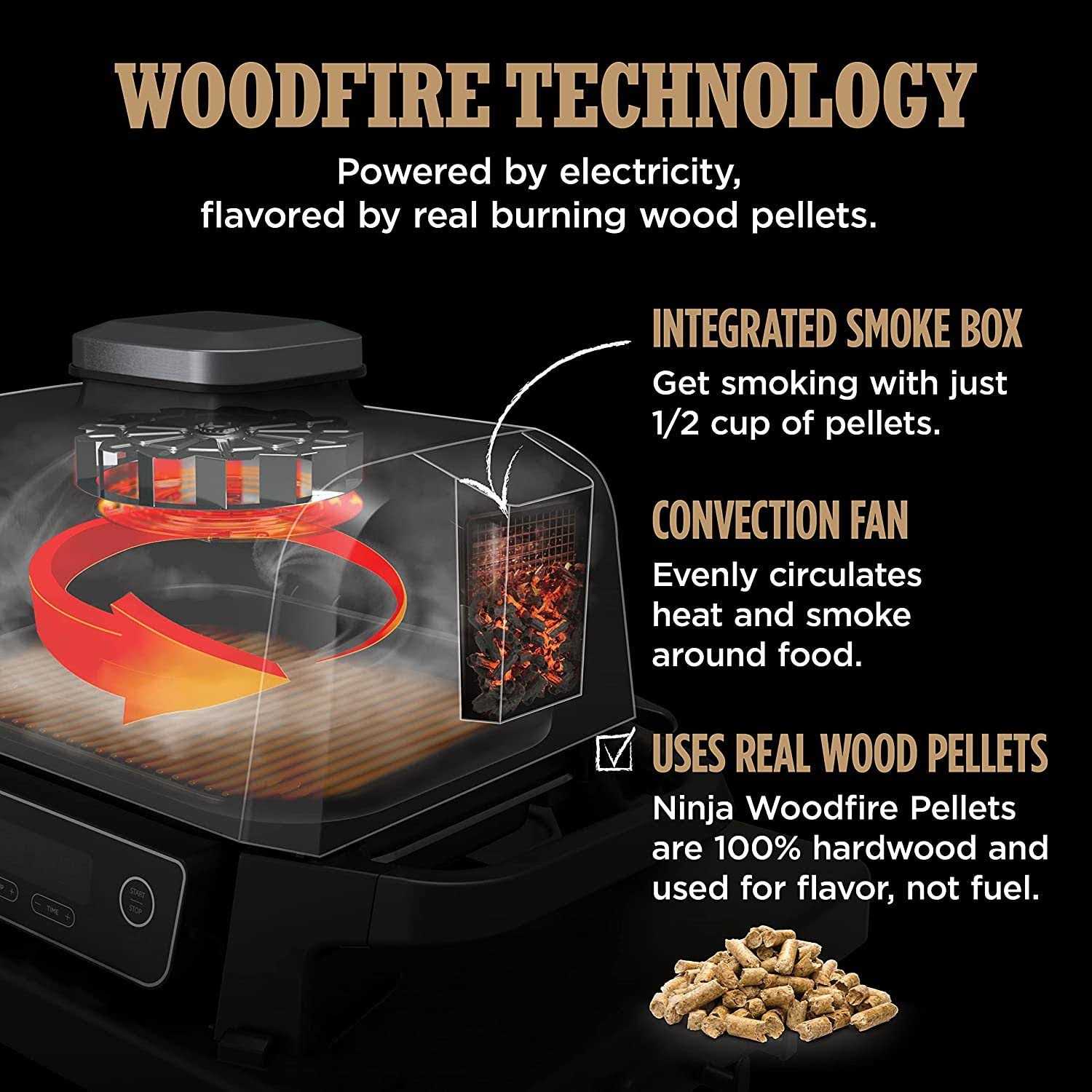 Ninja Woodfire Outdoor Grill & Smoker 7-in-1 Master Grill