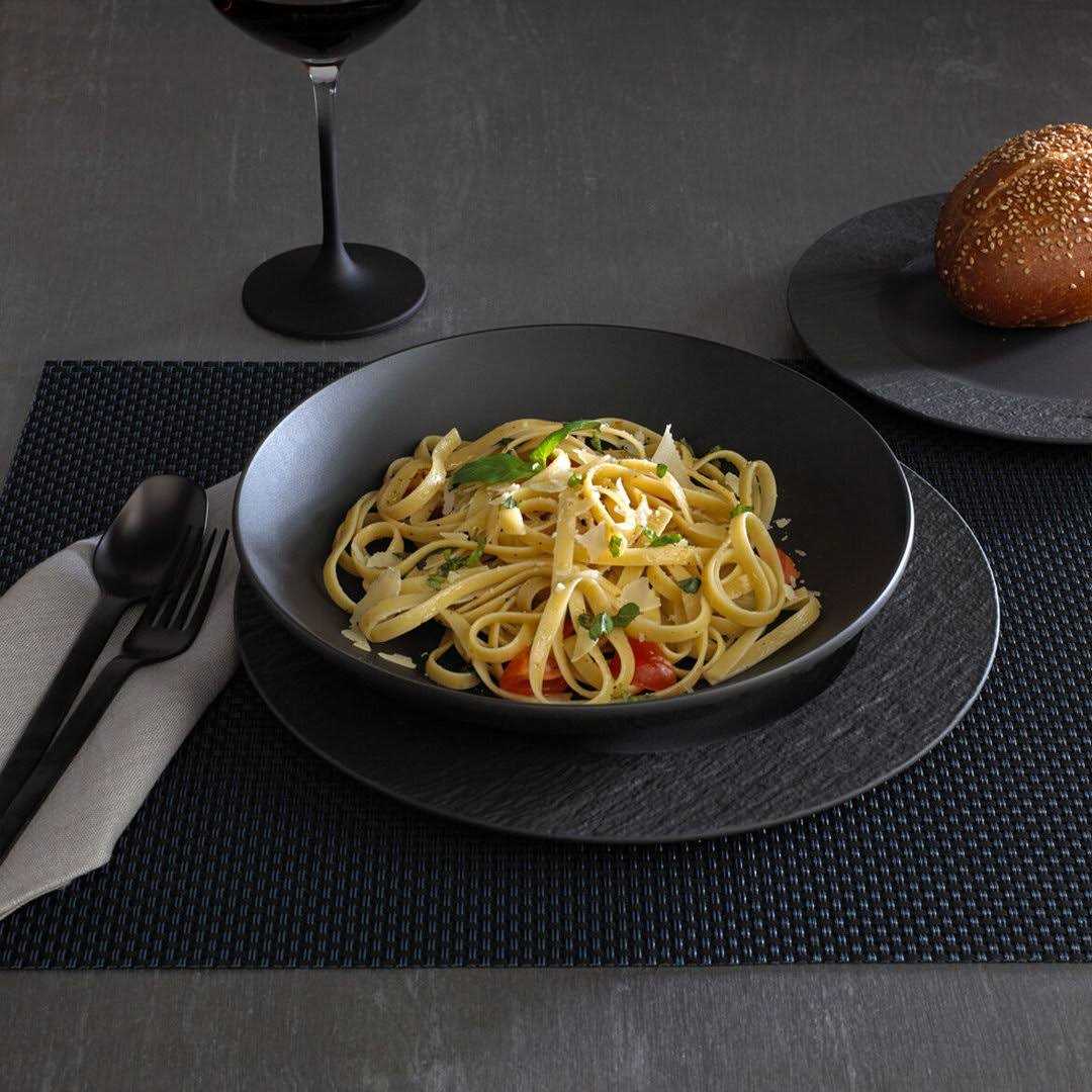 Villeroy & Boch Manufacture Rock 12-Piece Dinnerware Set